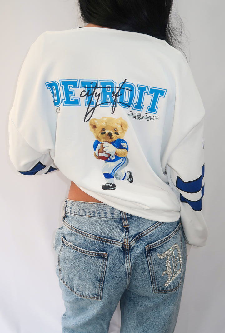 Teddy Football Crewneck