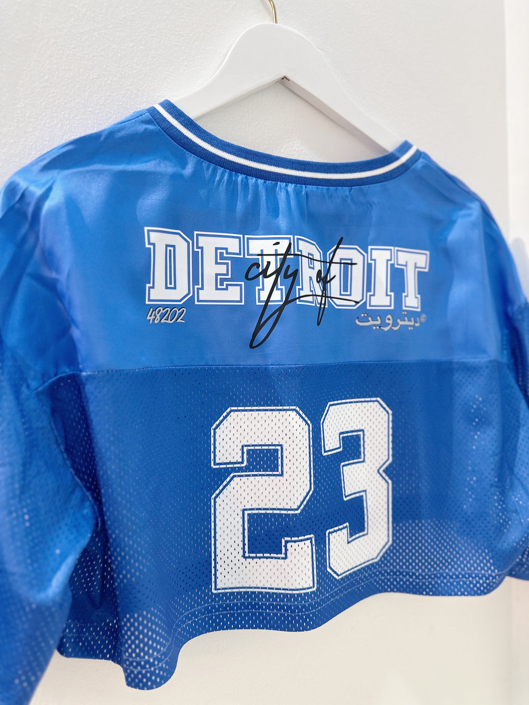 Detroit Football Cropped Jersey