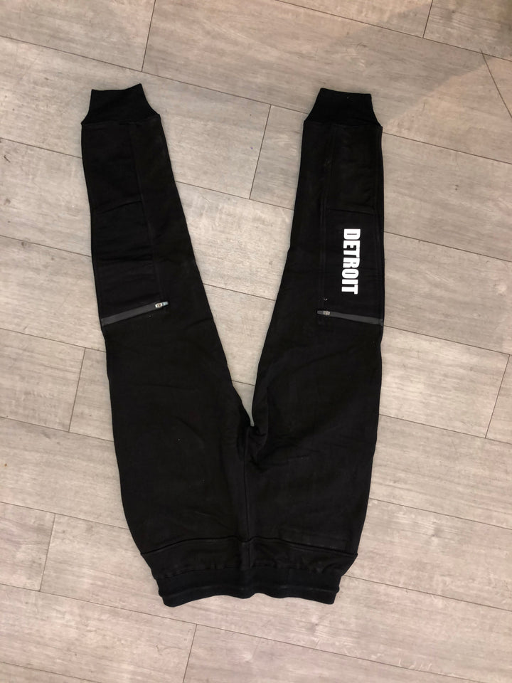 Black Detroit Joggers